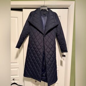Ralph Lauren Dark Blue Quilted Puffer Coat